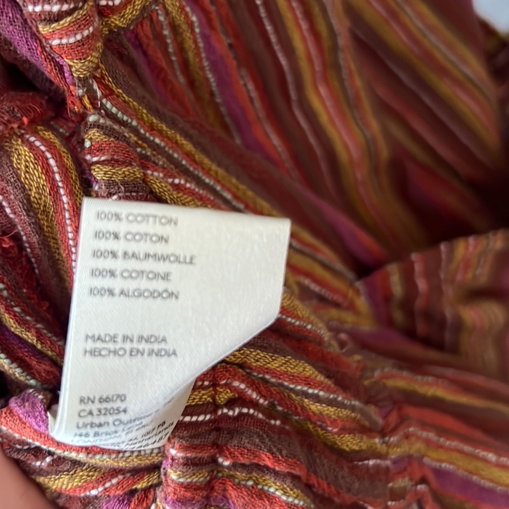 Free People Striped Halter Jumpsuit in Rust Multi - Picture 10 of 10